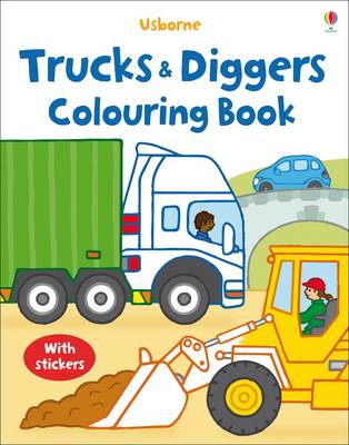 First Colouring Book Trucks and Diggers + stickers